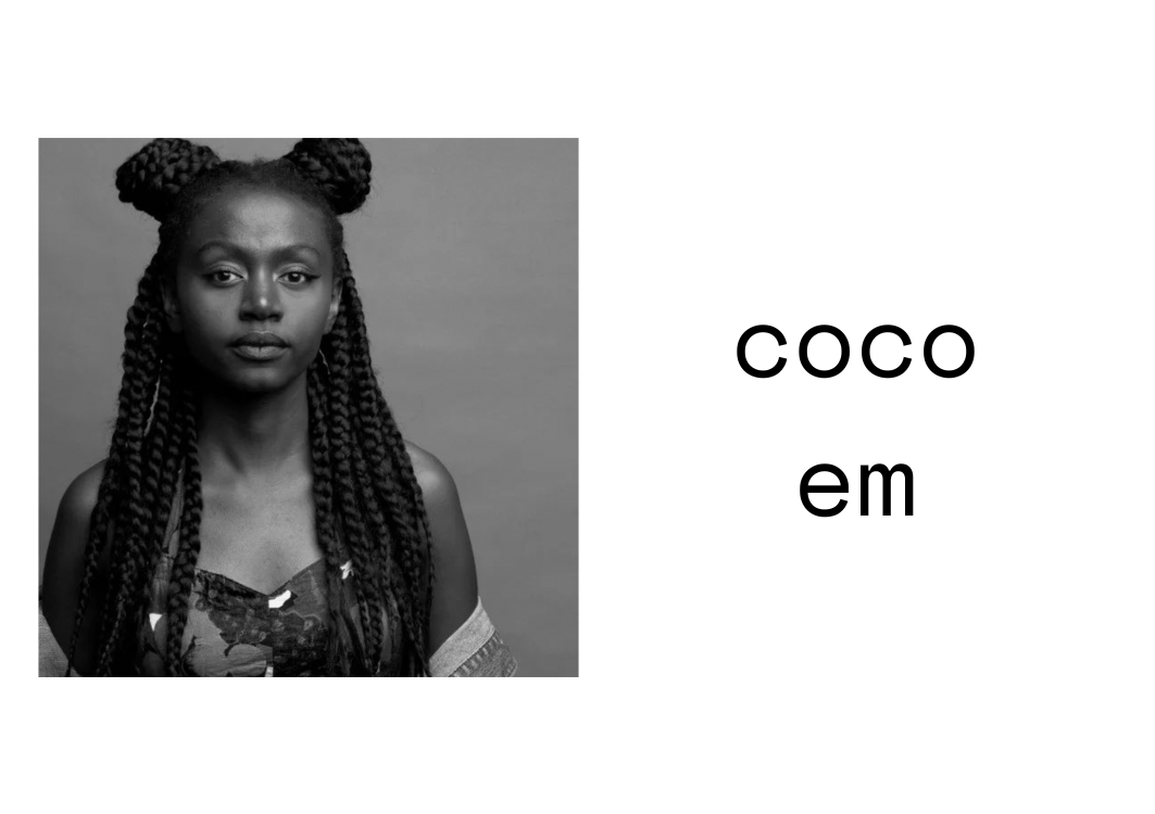 Portrait of CocoEm, Black Glitter Interviewee